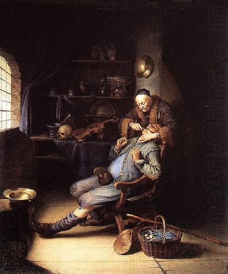 Gerrit Dou The Extraction of Tooth china oil painting image